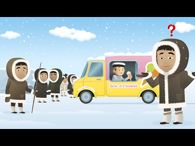 Ad Analytics: Make Your Message Loud & Clear cold eskimo ice cream ice cream truck inuit north pole winter