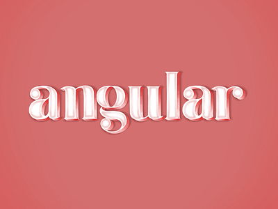 A different version of Angular angular apple apple pencil design designer font font design fonts framework identity illustration illustrator ipad pro javascript procreate react type typography web