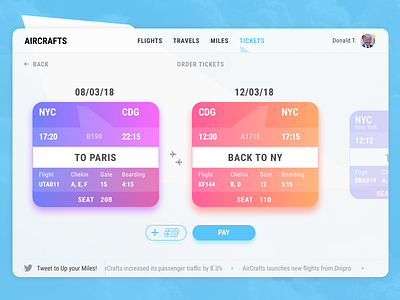 Air Tickets Booking Concept