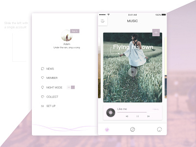 Music app fresh music ui