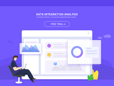 The data analysis design illustration ui