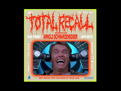Arnold Poster Recall arnold design illustration movie type