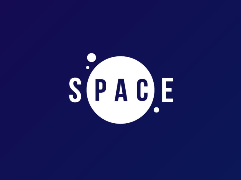 Thirty Logos - 01 Space animated challenge coworking graphics logo logo design minimalistic motion orbit planets space thirtylogos