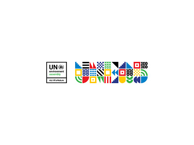 UN Environment Assembly 2022 branding design graphic design logo typography vector