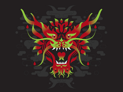 Dragon dragon red