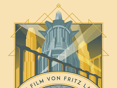 Metropolis poster top section android architecture cinema fritzlang germanfilm metropolis movies posters retro robot