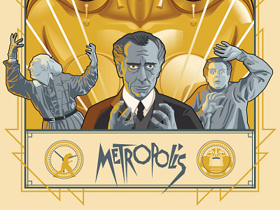Metropolis Bottom android architecture cinema fritzlang germanfilm metropolis movies posters retro robot