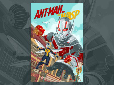 Antman Wasp full poster antman comicbooks marvel movies thewasp