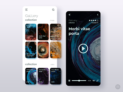 GaLLery App Consept Design adobe android app creative design gallery graphic design illustrator interface ios minimal photo photoshop ui uidesign unsplash userinterface ux uxdesign webdesign