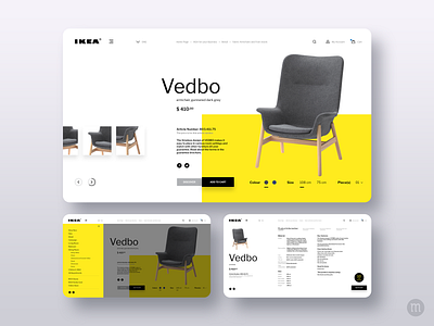 IKEA Website Consept Design account adobe app consept creative design ecommerce graphic design ikea interface minimal photoshop ui uidesign userinterface ux uxdesign webdesign website yelow