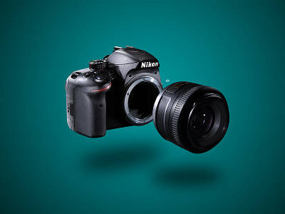 Nikon Camera composite commercial composite design photography photoshop product