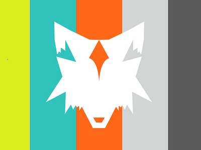 Upcoming Brand logomark animal apparel brand fox geometric head icon iconic logo sheltie single path