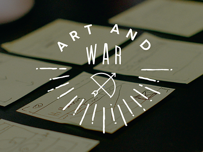 Art and War arrow art brand branding company logo strategy vintage war