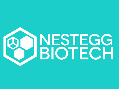 Nestegg Biotech Logo 3d printing biotech branding carbon lab logo science six