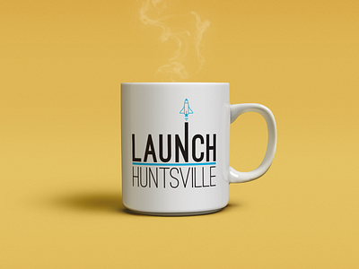 No'Ala Magazine - Launch Huntsville Mug clean editorial hometown linear local logo magazine modern rebrand rocket