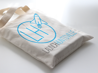 No'Ala Magazine - Launch Huntsville Bag clean editorial hometown linear local logo magazine modern rebrand rocket