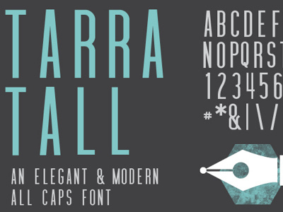 Tarra Tall font caps font font design geometric modern tall type type design