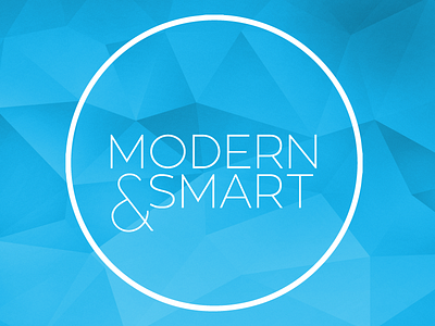 Modern & Smart logo agency brand branding design geometric logo modern smart
