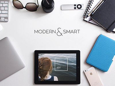Modern & Smart Website Hero Header agency brand branding design geometric header hero logo modern smart web