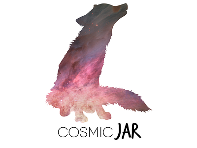 Cosmic Jar animal brand branding cosmic fox galaxy jar logo space stars triangle