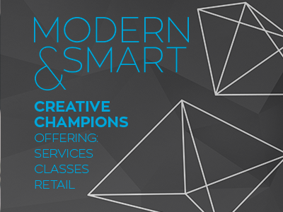 Modern And Smart Facebook Timeline Cover agency brand branding design geometric logo modern poly polygon smart