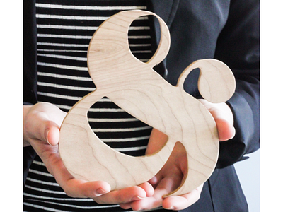 CNCed Gatsby Ampersand ampersand birch cnc fancy tech wood