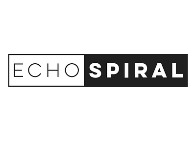 Echo Spiral Branding and Logo artist black and white bold brand branding echo logo minimal modern photographer photography spiral