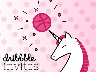 Dribbble Invites dribbble dribbble invites unicorn