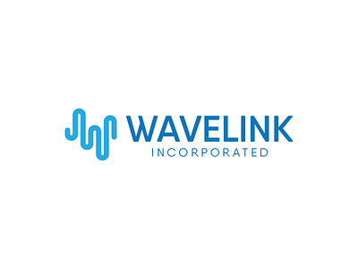 Wavelink Logo Process branding contract government logo wave wave length wavelength