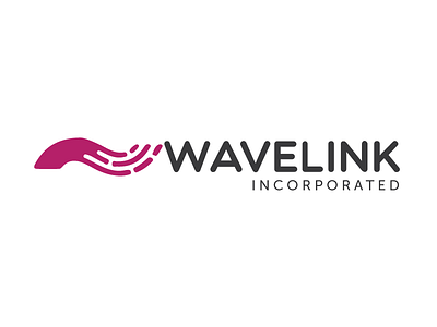 Wavelink logo Process branding contract government logo wave wavelength