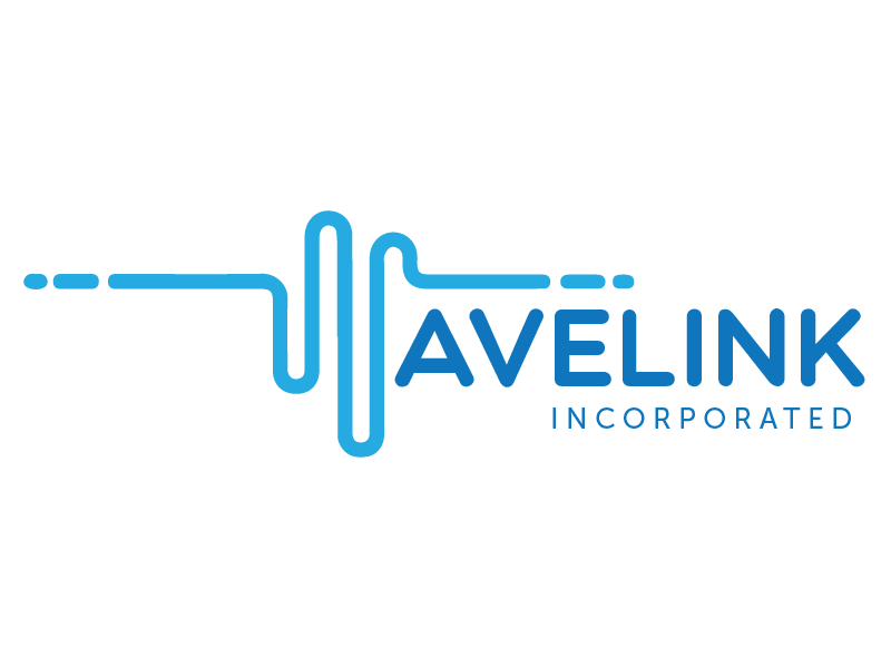 Wavelink Logo Process contract government branding wavelength wave logo