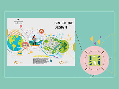 My new trip brochure design branding brochure design graphic design illustration logo