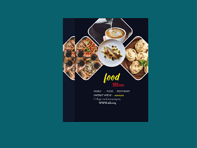 New food menu brochure