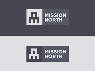 Mission North branding design flat logo logo 3d logo a day logo design trend typography vector web