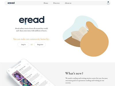 Light theme - Eread animation app branding character clean design flat icon identity illustration illustration art illustration challenge illustrator ios minimal trend ui ux web website