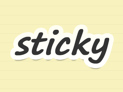 I'm so sticky css preview sticky