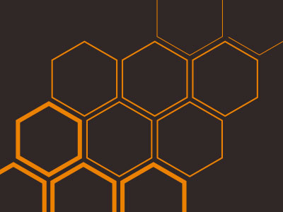 Hex grid hexagon shapes