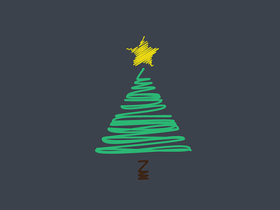 It's beginning to smell like Christmas... christmas illustrator scribble star tree