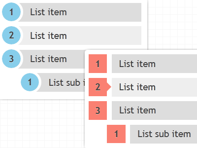 CSS3 ordered lists