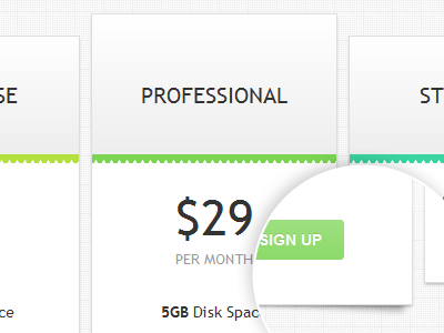 CSS3 pricing table design