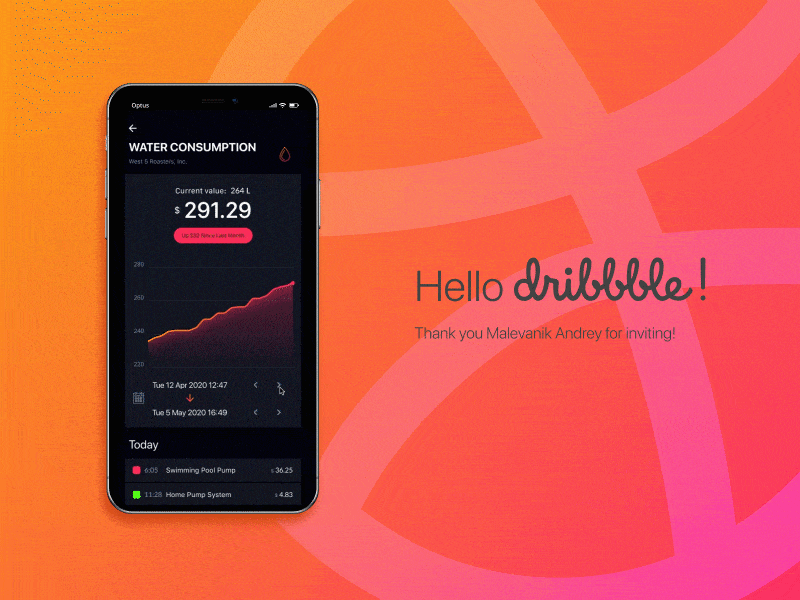 Date and Time Range Picker animation app dailyui dark ui dashboard date datepicker timepicker ui ux