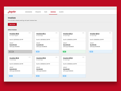 Jaspero Project Management app admin dashboard material minimal