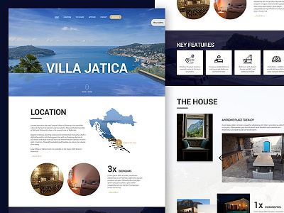 Luxury Villa Landing Page - WIP elegant luxury minimal user interface webdesign