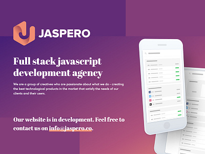 Jaspero agency design javascript ui web