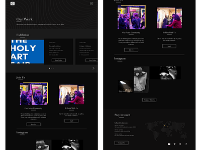 The Holy Art Website Design