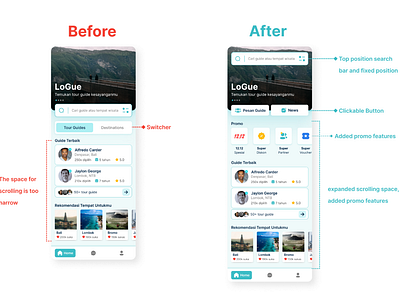 Tour Guide App UI Design