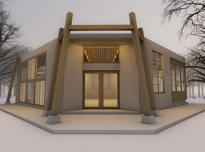 Japanese Style Architecture 3d modelling 3d visualization architecture beautiful design building design commercial elegant design glass hotel japanese metaverse rendering residential restaurant snow fall traditional architecute wood