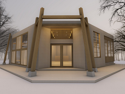 Japanese Style Architecture 3d modelling 3d visualization architecture beautiful design building design commercial elegant design glass hotel japanese metaverse rendering residential restaurant snow fall traditional architecute wood