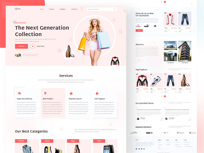 Departmental Store Landing Page 2023 trend branding buy online buy online product design ecommerce graphic design landingpage online classes online shopping shopping store store landing page ui