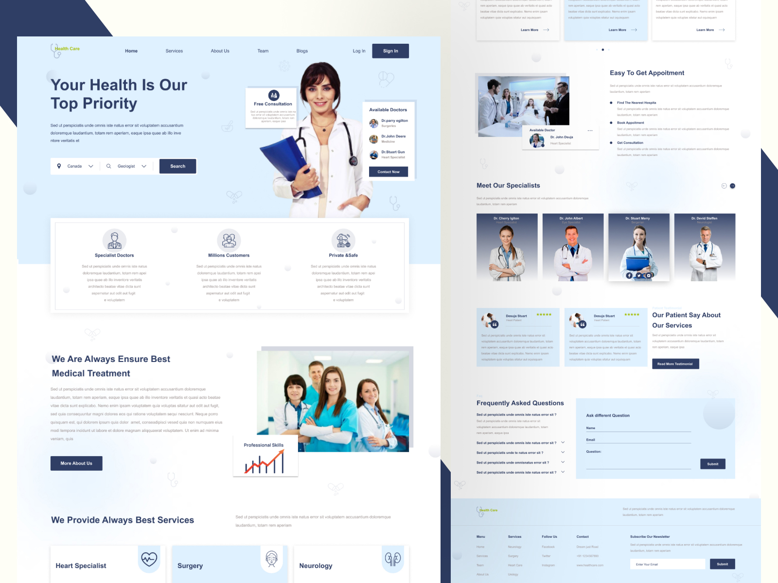 Health Care by Gurdhian Singh on Dribbble